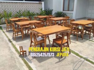 Kursi Set Meja Makan Jati
