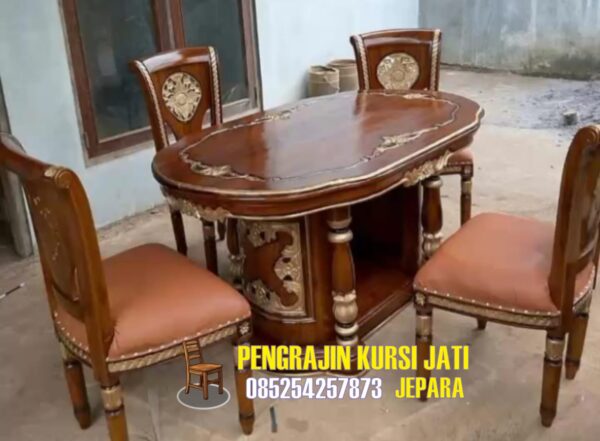 Kursi Jati Set Meja Makan