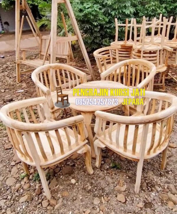Kursi Jati Set Meja