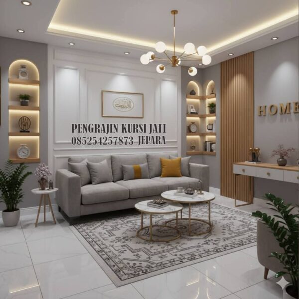 Interior Ruang Tamu Premium Jepara