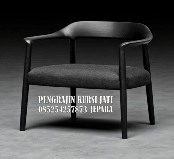 Kursi Jati Minimalis Hitam
