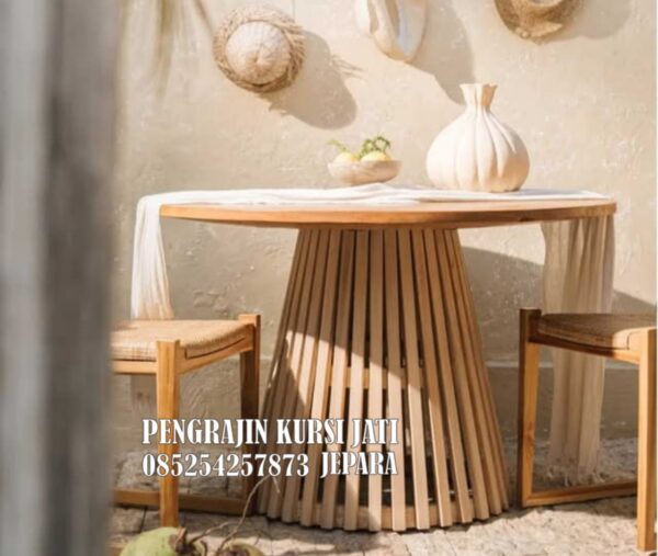 MEJA BUNDAR KAYU JATI, MEJA TERAS BUNDAR, MEJA KAYU JATI BUNDAR, MEJA JATI BUNDAR, MEJA TERAS JATI, MEJA ESTETIK, MEJA ANTIK, MEJA UNIK, MEJA BUNDAR UNIK, MEJA TERAS JATI,