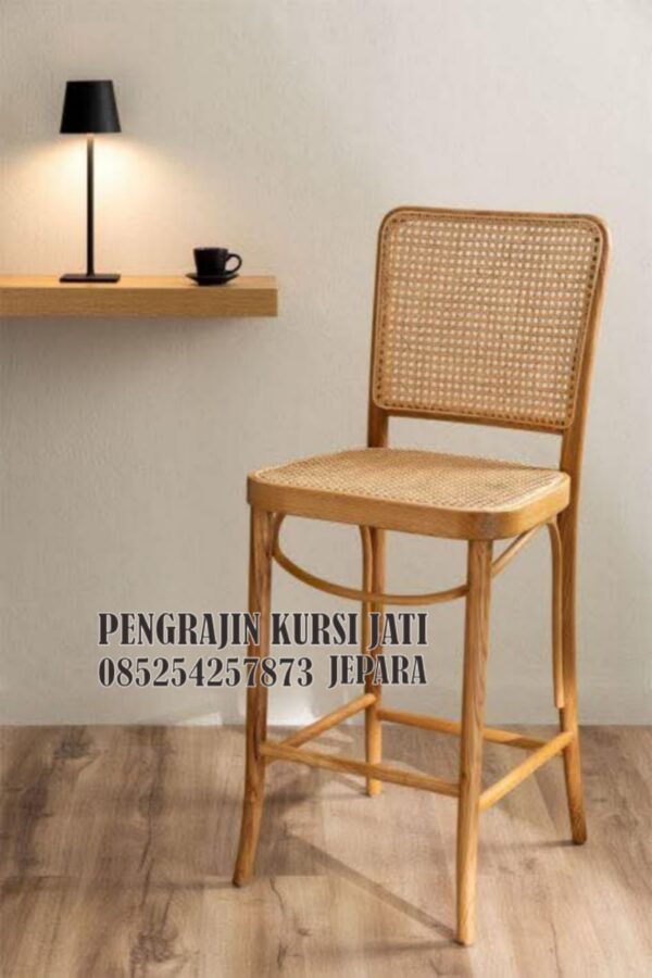 Kursi Bar Jati Rotan Jepara
