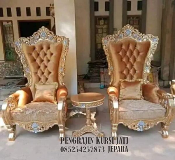 Kursi Singgasana Mewah Jati Ukir Jepara