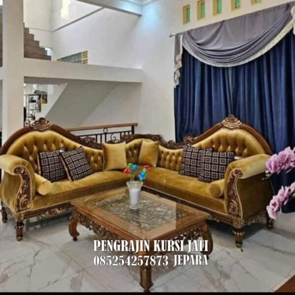 Sofa Mewah Ukiran Jepara