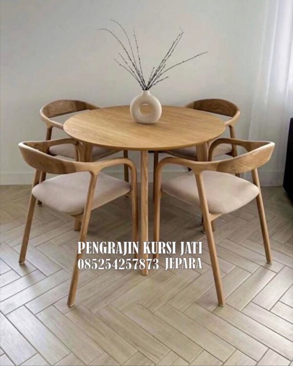 Set Meja Makan Jati Minimalis Jepara