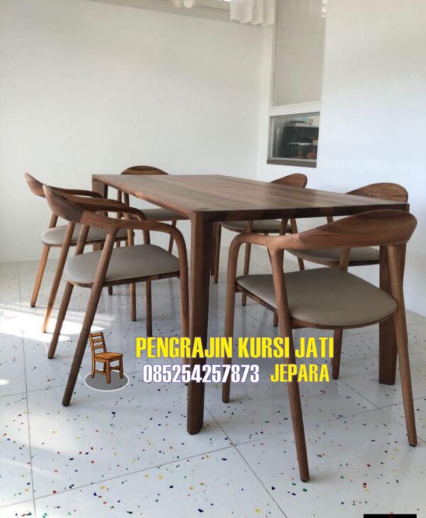 Dining Table Kayu Jati 6 Seater