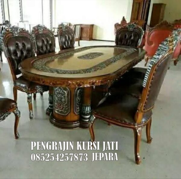 Meja Makan Jati Ukir Jepara Mewah Meja Makan Jati Ukir Jepara Mewah