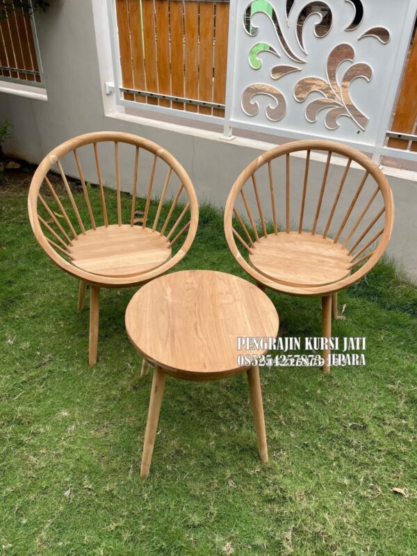Set Kursi Teras Kayu Jati Minimalis Jepara