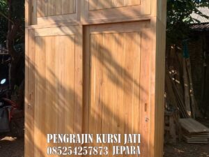 Lemari Pakaian Kayu Jati Minimalis Jepara