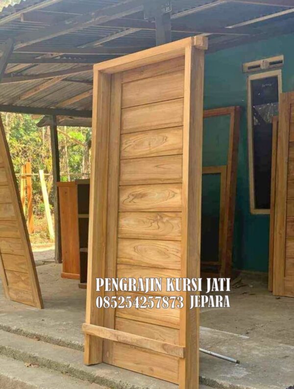 Pintu Kayu Jati Minimalis Jepara