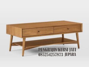 Meja TV Kayu Jati Minimalis