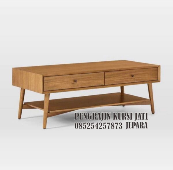 Meja TV Kayu Jati Minimalis