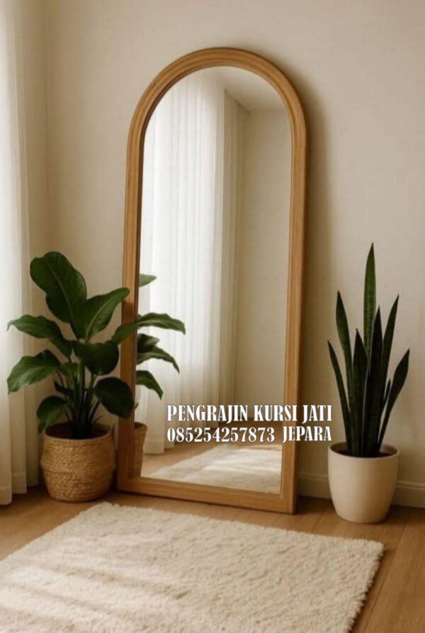 Cermin Kayu Jati Standing Minimalis Cermin Kayu Jati Standing Minimalis