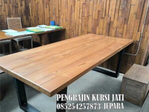 Meja Kayu Jati Solid Minimalis
