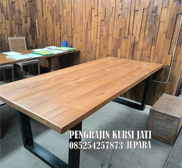 Meja Kayu Jati Solid Minimalis