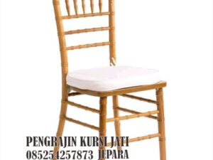 Kursi Tiffany Kayu Jati Elegan untuk Acara dan Interior Berkelas