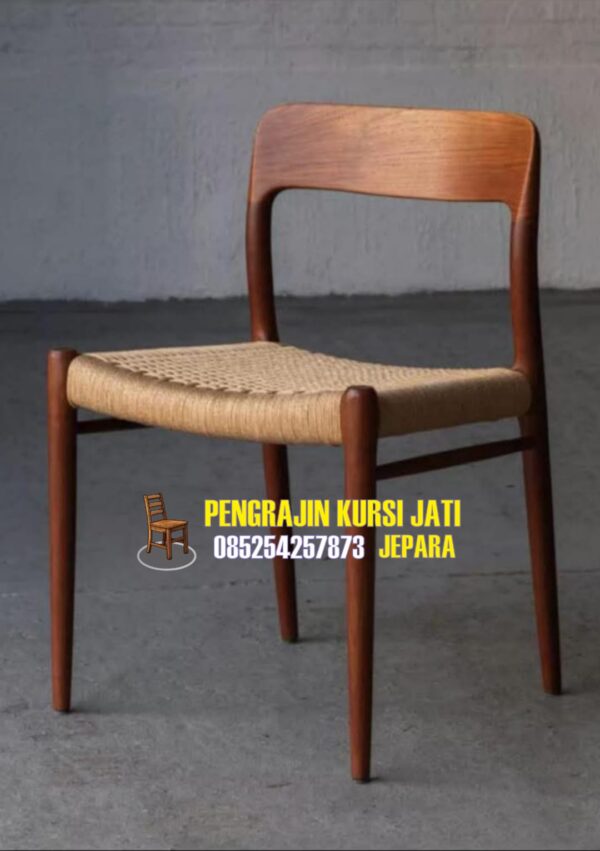 Kursi Jati Minimalis Anyaman
