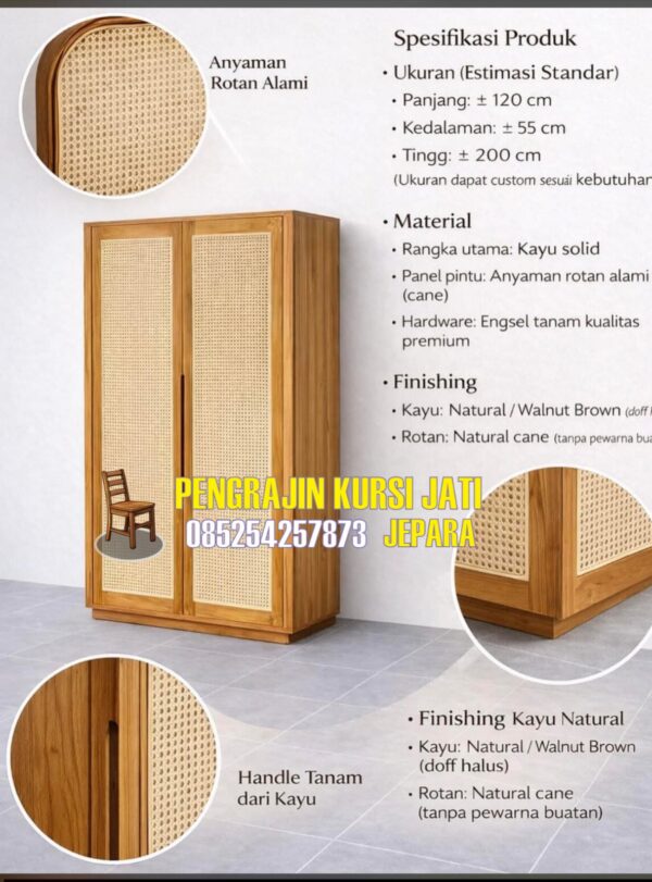 Lemari Rotan Minimalis